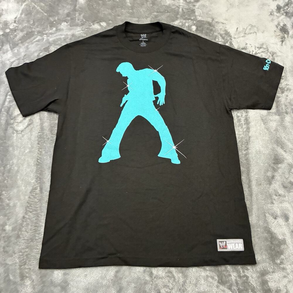 WWE Fandango Authentic Medium‎ Black Wrestling Cotton T-Shirt